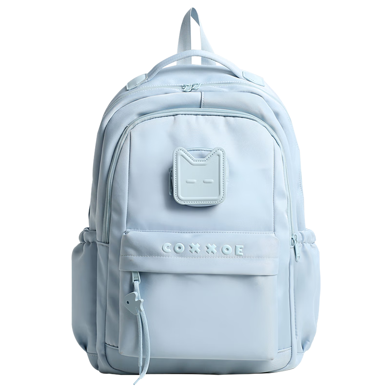 COW Backpack for Girls, Elementary to High School Large Capacity Backpack, Casual Lightweight Stress-Relieving Commuter Backpack for College Students, Blue