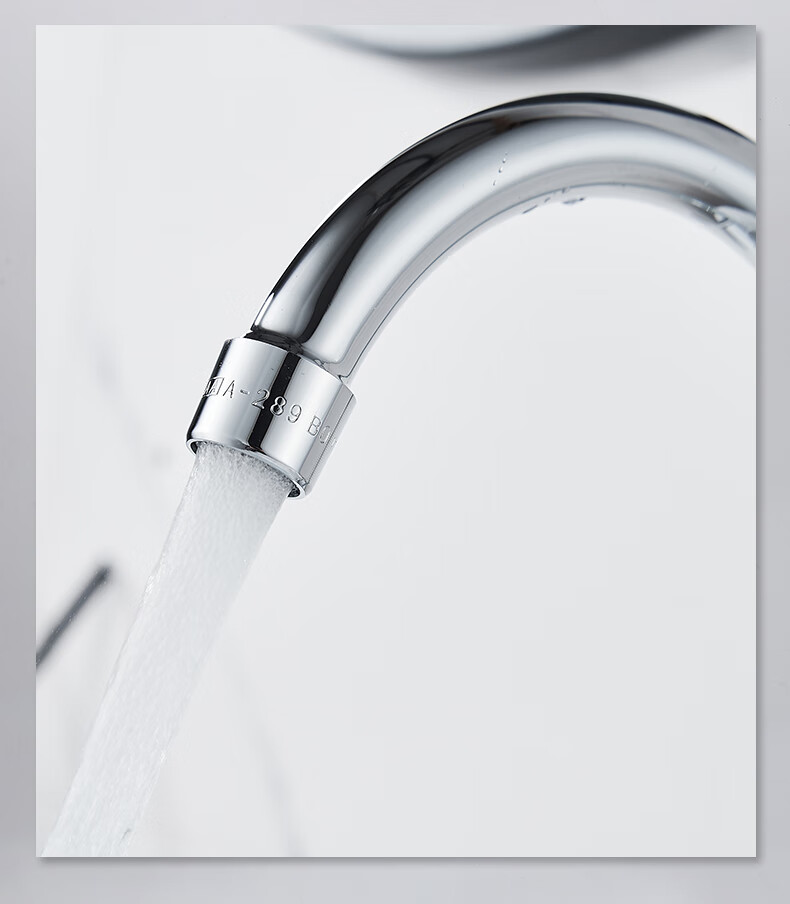 BSITN Double-Hole Basin Faucet, Hot And Cold Face Washing Basin, Bathroom 360° Rotating Brass Body Sink Faucet B1027 8