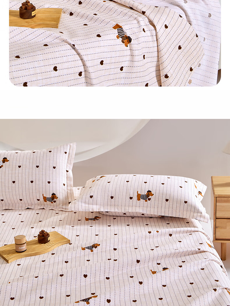 Hodo Coarse Cloth Pillowcase Pair Summer Home Double Pillowcases Student Dormitory Pillowcases 48x74cm Coffee Color 3