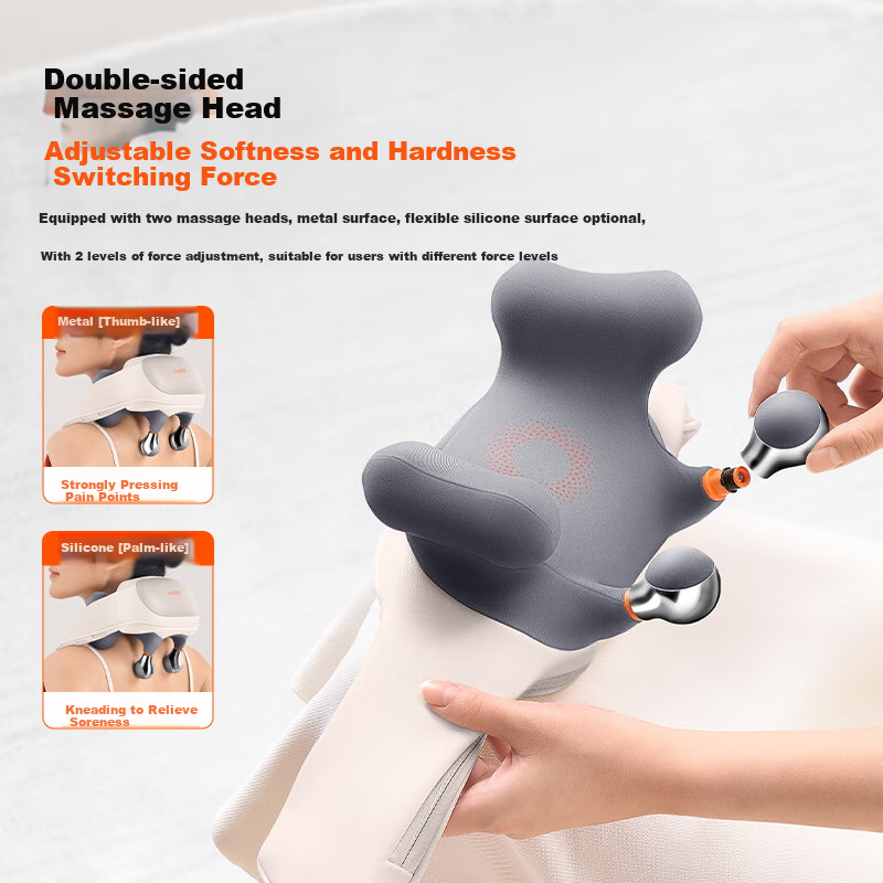 Keepfit Shoulder and Neck Massager with Waist Back Neck Massager Shawl Trapezius Hot Compress Kneading Father's Day Gift Practical