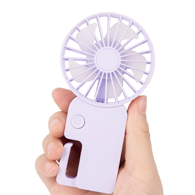 Siyicai Handheld Fan, Portable Mini Fan for Home Use, USB Rechargeable Desktop Fan, Powerful Outdoor Cooling Fan, Compact And Stand-Up Design, Dream Purple