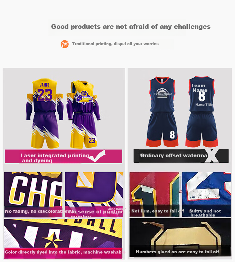 Gaoshouruyun SO MANY VIPS Basketball Uniform Set, Full Customization, Loose-Fitting Sports Jersey for Training And Summer Competitions, Group Purchase with Digital Printing Logo 7
