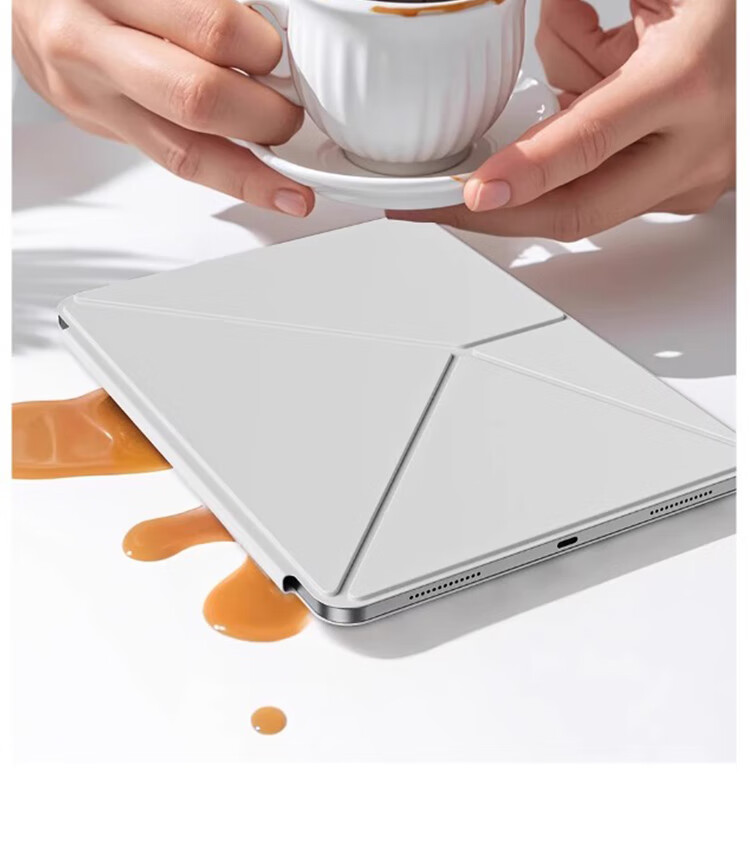 RBP Compatible IPad 11 Protective Case, 10th Generation Tablet Cover, K-Fold New Generation Magnetic Double-Sided Clip, Slim Anti-Bend Multi-Angle Horizontal And Vertical Support, Portable - Gray 1