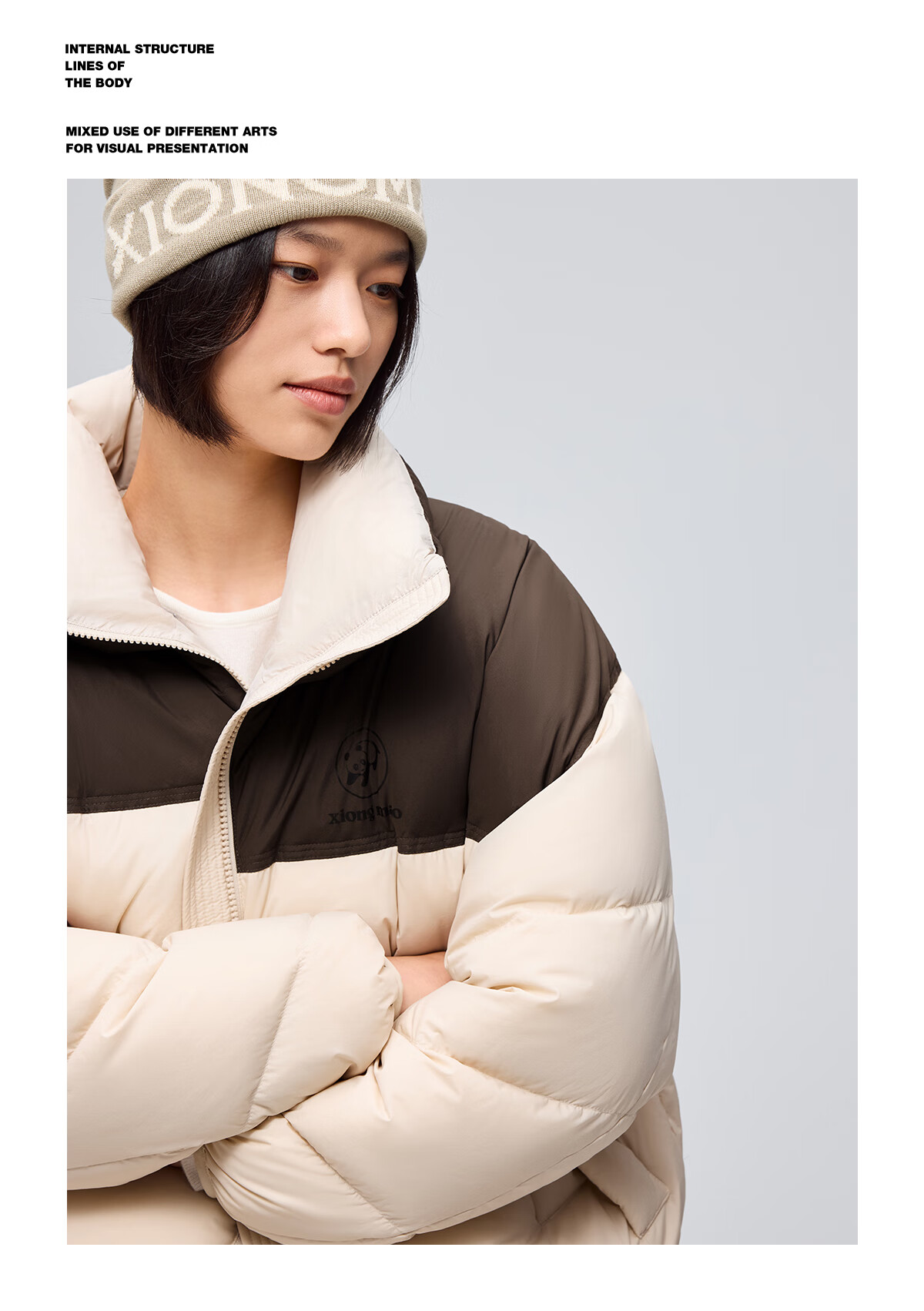 Panda Zhang Yuxi Style [Yongdong] Women's Autumn Winter 90% Down High Loft Short Puffer Jacket 8248 5