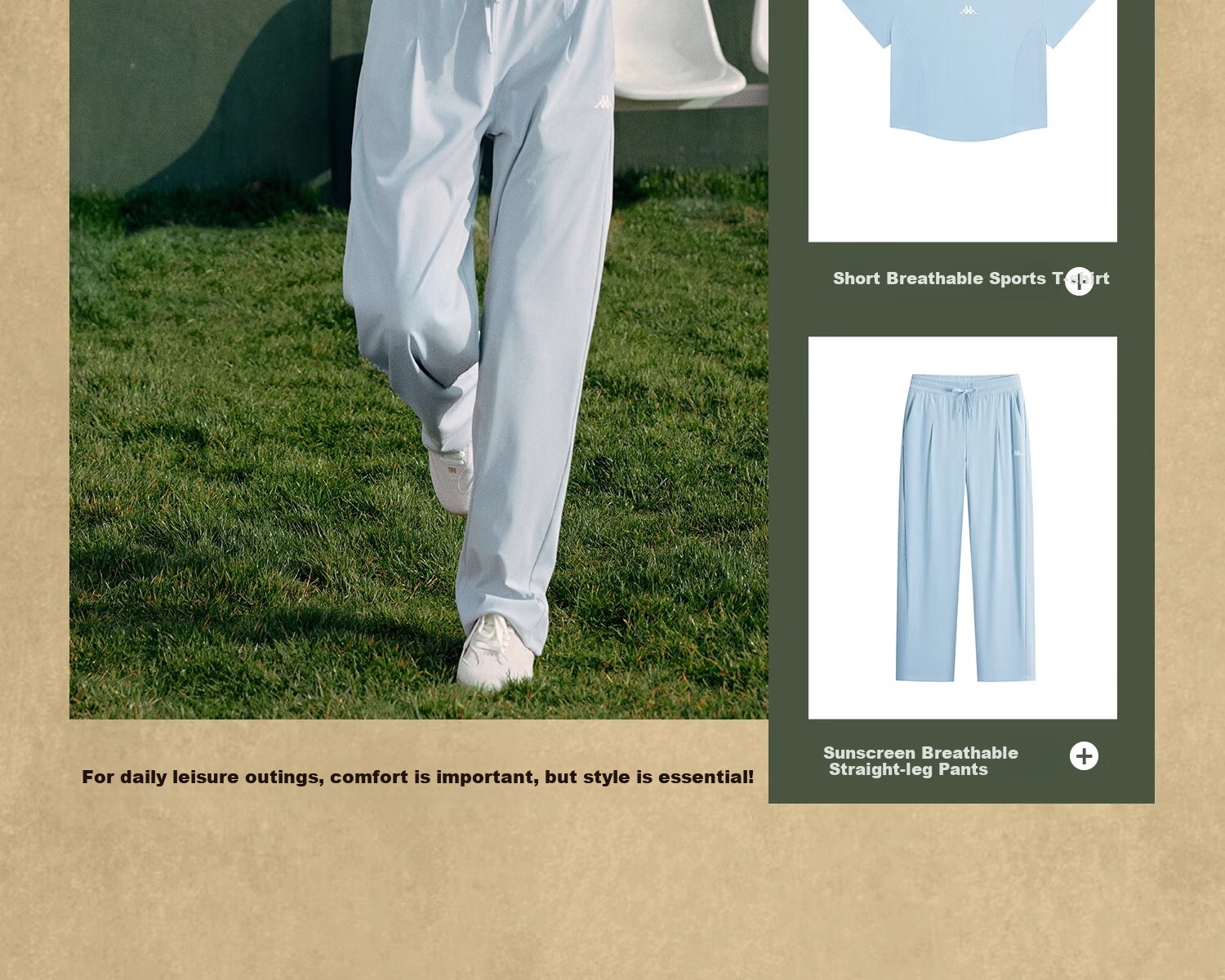 Kappa Back-To Summer 2025 New Sun Protection Sports Pants for Women, Cool-Feeling Straight-Leg Summer Trousers K0F42AK70D 14