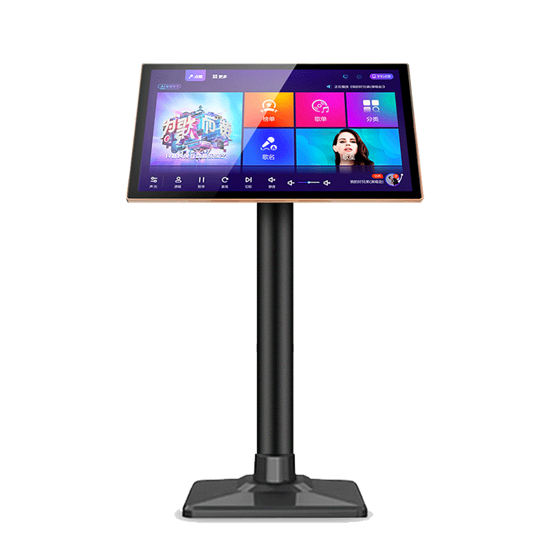 HYUNDAI Modern Karaoke Machine All-in-One Smart Voice Dual System Home KTV Singing Machine Touch Screen P9-500G