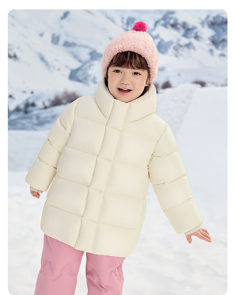 BALABALA Kids Down Jacket Boys Girls Goose Down Thickened Mid-Length 2025 New Winter 208425107223 6