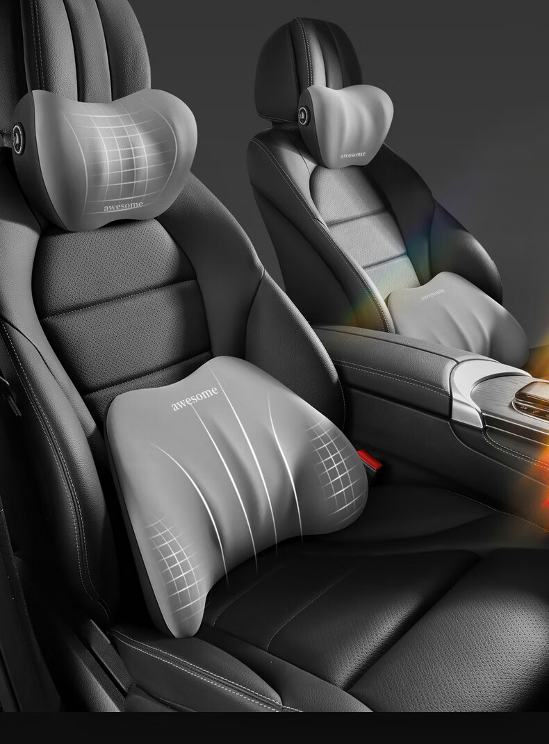 Yilafu Car Headrest Neck Support Pillow U-Shaped Cushion for Driver's Seat with Memory Foam, Suitable for Maybach Tesla 1