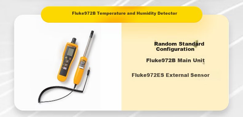 FLUKE 972A Handheld Temperature And Humidity Meter with Built-In Probe, High-Precision Temperature Gauge, Humidity Meter 12