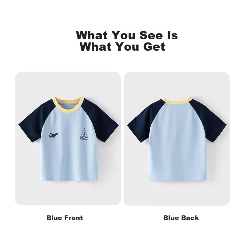 NUBIWU Boys' Short-Sleeve T-Shirt, Summer Children's Cool Breathable Sports Top, Casual Stylish Summer Wear for Older Boys 17