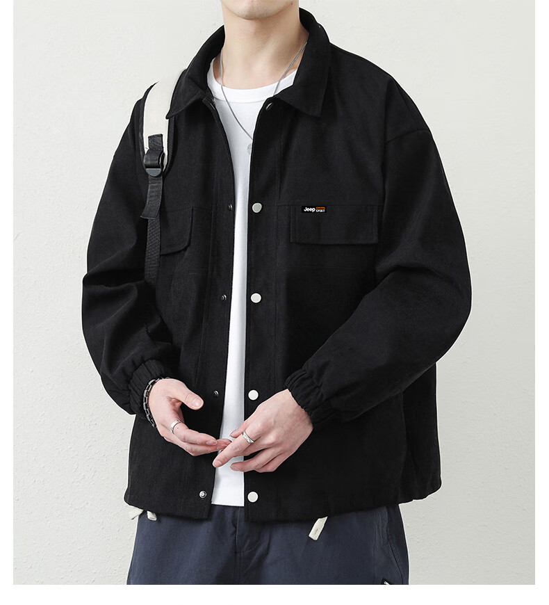 JEEP SPIRIT Men's Autumn Jacket Windbreaker Casual Men's Outerwear 2