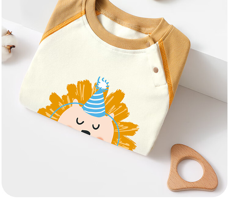 Badi Badi [Gift for Expectant Moms] Infant Toddler One-Piece Romper Pajamas Homewear Light Blue 66cm 4