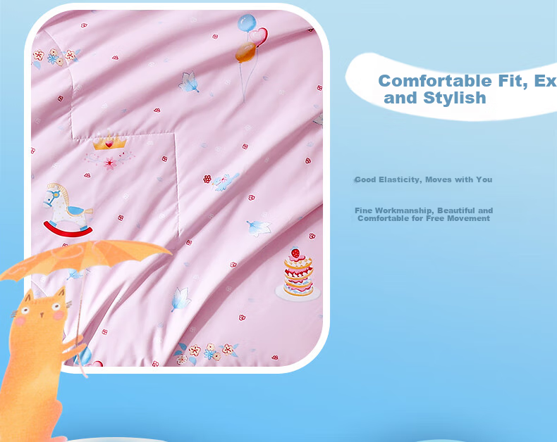 Fuannaertong Infant Class A 51% Soybean Fiber, Antibacterial Anti-Mite Brushed Printed Summer Quilt, 115*150cm 3