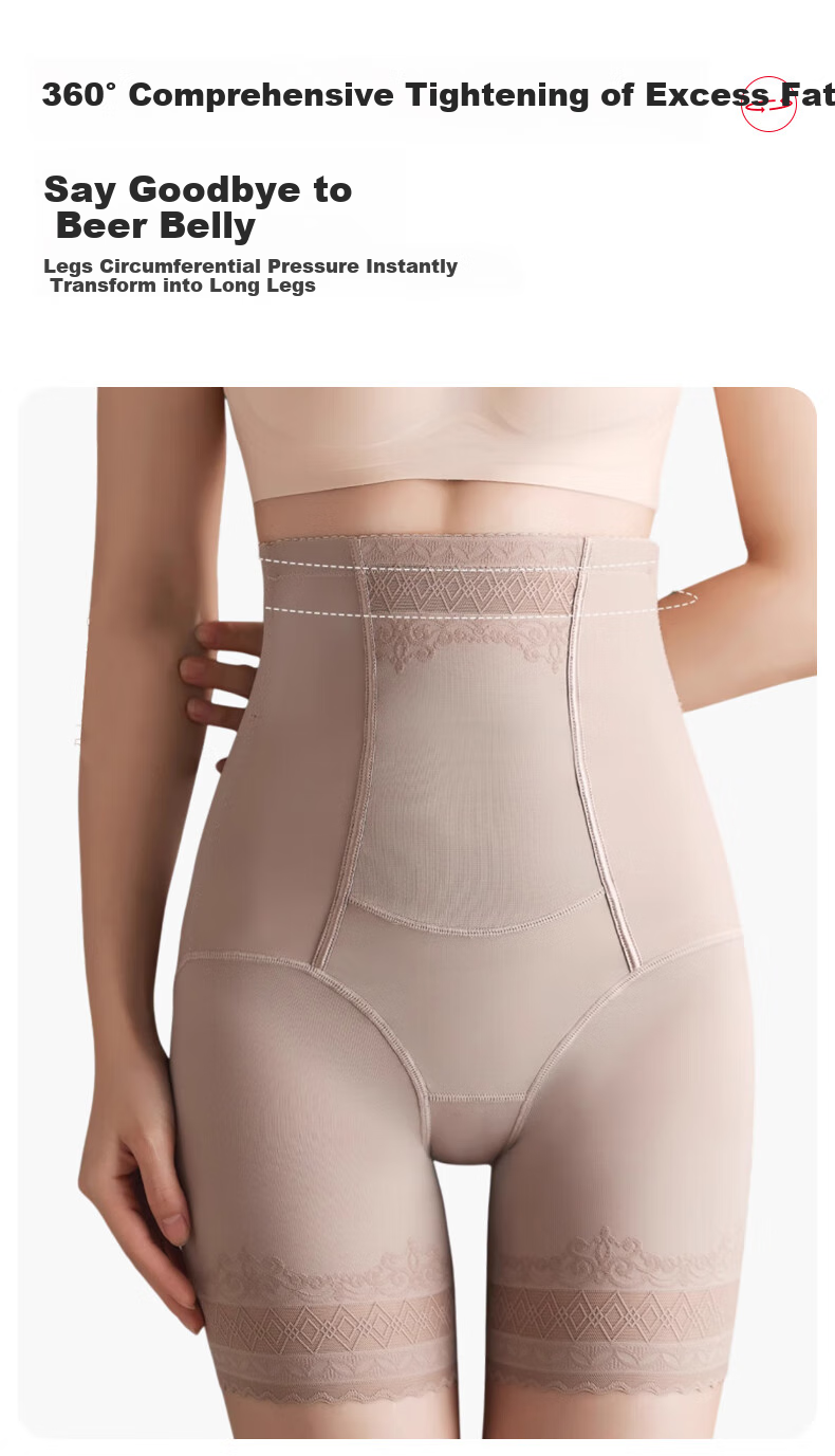 FitonTon Tummy Control Underwear for Women, Postpartum Waist Shaper, Butt Lifter, Strong Belly Slimming, Safety Shorts, Anti-Exposure, Non-Rolling Edge, Waist Cincher 7