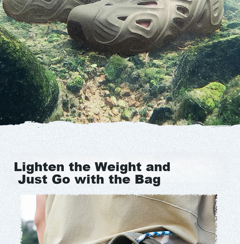 PEAK Taiji Qu Lang Su Xi Shoes for Men, Summer Outdoor Sports Sandals, New Soft-Soled Non-Slip Hole Shoes, DL520791 14