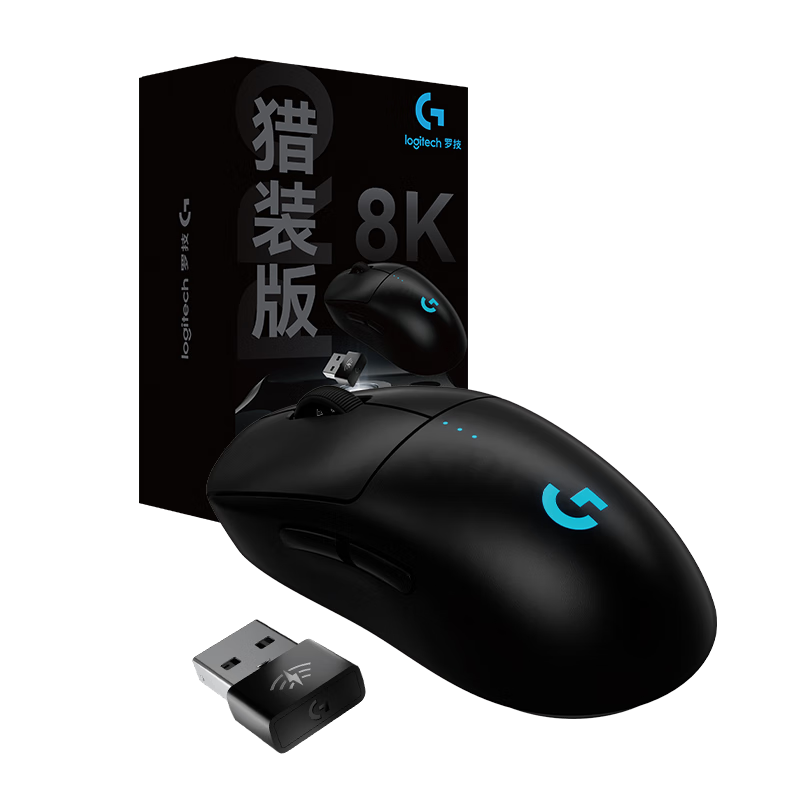 G GPW Fourth Generation Zhuque 8K Wireless Gaming Mouse + 8K Esports Dog Shit King Fourth Generation Ergonomic Gift Gpw4 Black One's Member Exclusive Editio