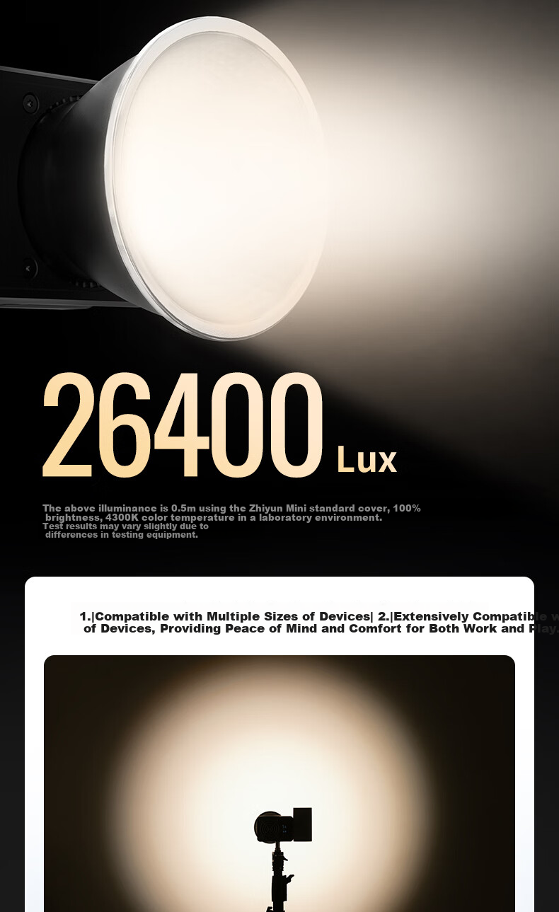 Zhiyun Fill Light, 50W Professional Photography Light, Full Color RGB Lighting, Handheld Outdoor Portable Soft Light, Live Streaming Video Film Photography Light, Xuequ CX50RGB 11