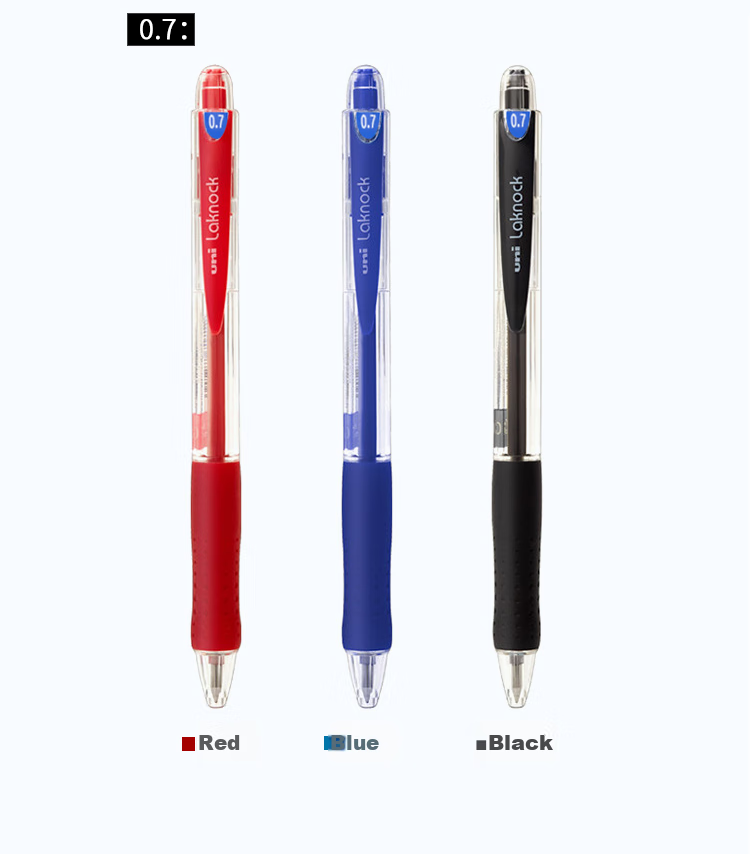 Uni Mitsubishi SN-100 Retractable Ballpoint Pen, 0.5mm Diameter, Student Pen, Office Stationery Signing Pen, Red, Pack of 12 9