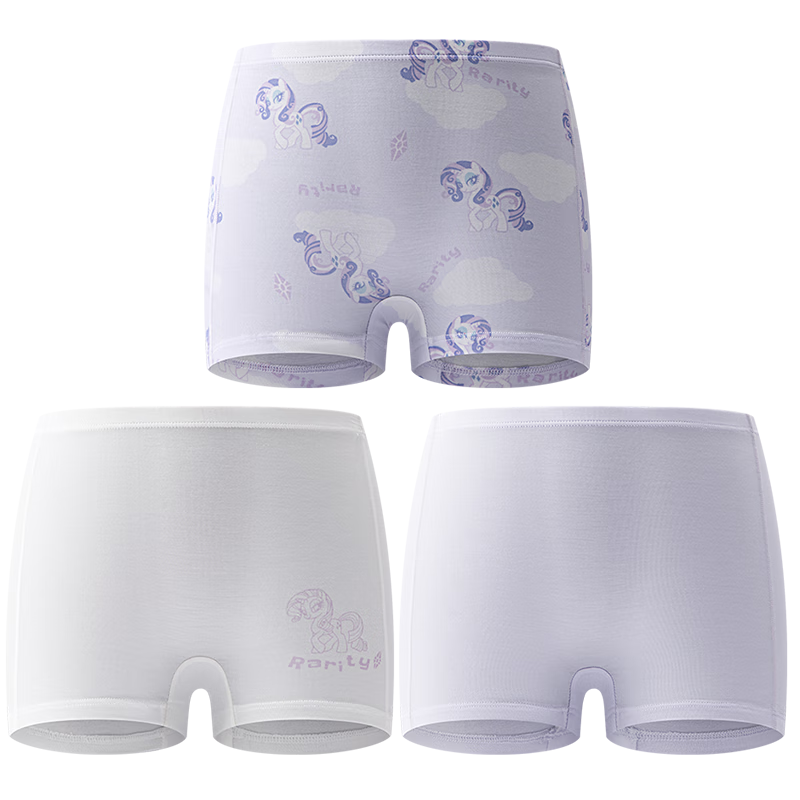 AIMER KIDS Tiered Pants Second Stage Children's Girls' Mid-Waist Antibacterial Boxer Briefs - Cloud Fantasy 120