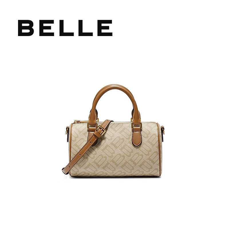 Belle Mother's Day Gift Women's Bag Seagull Monogram Shoulder Bag for Mom Crossbody Boston Bag X7368CX5 Apricot Color