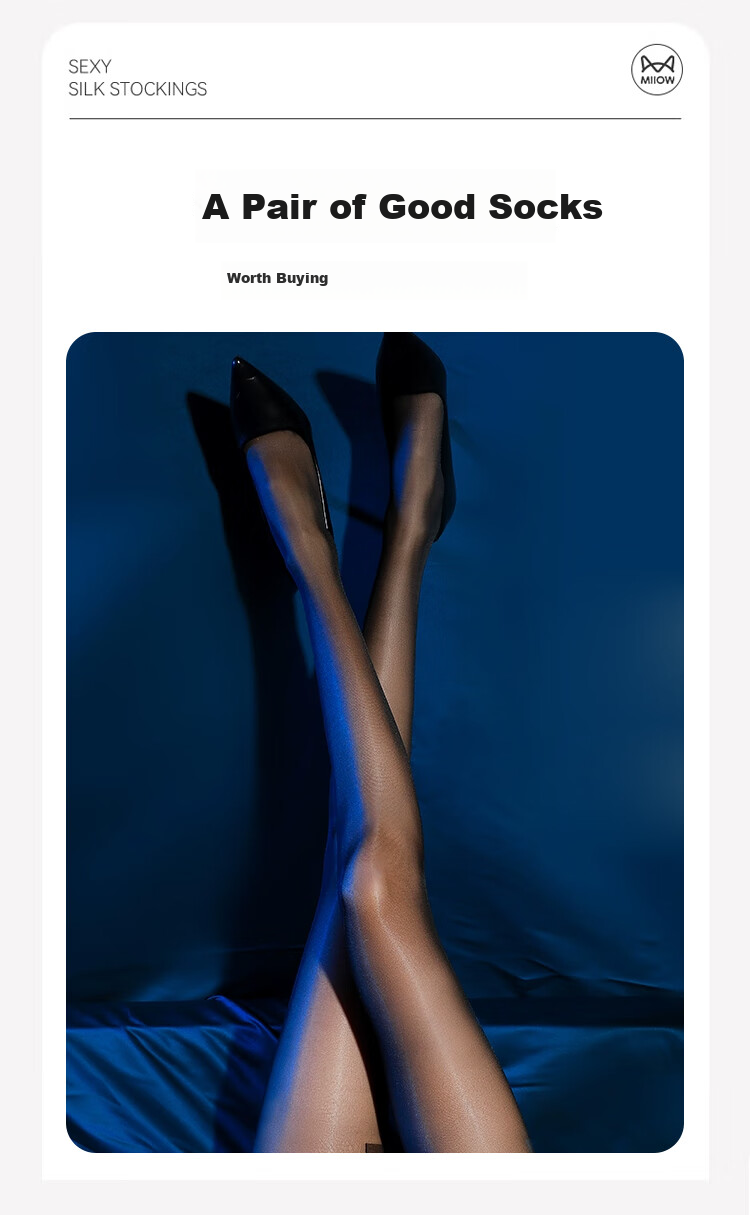 MiiOW Horse Oil Stockings for Women, 80D Thin Spring And Autumn Style, Sexy Anti-Snagging, 2026 New Model Bare Leg Effect, Pearl Pantyhose, 2 Pairs 10