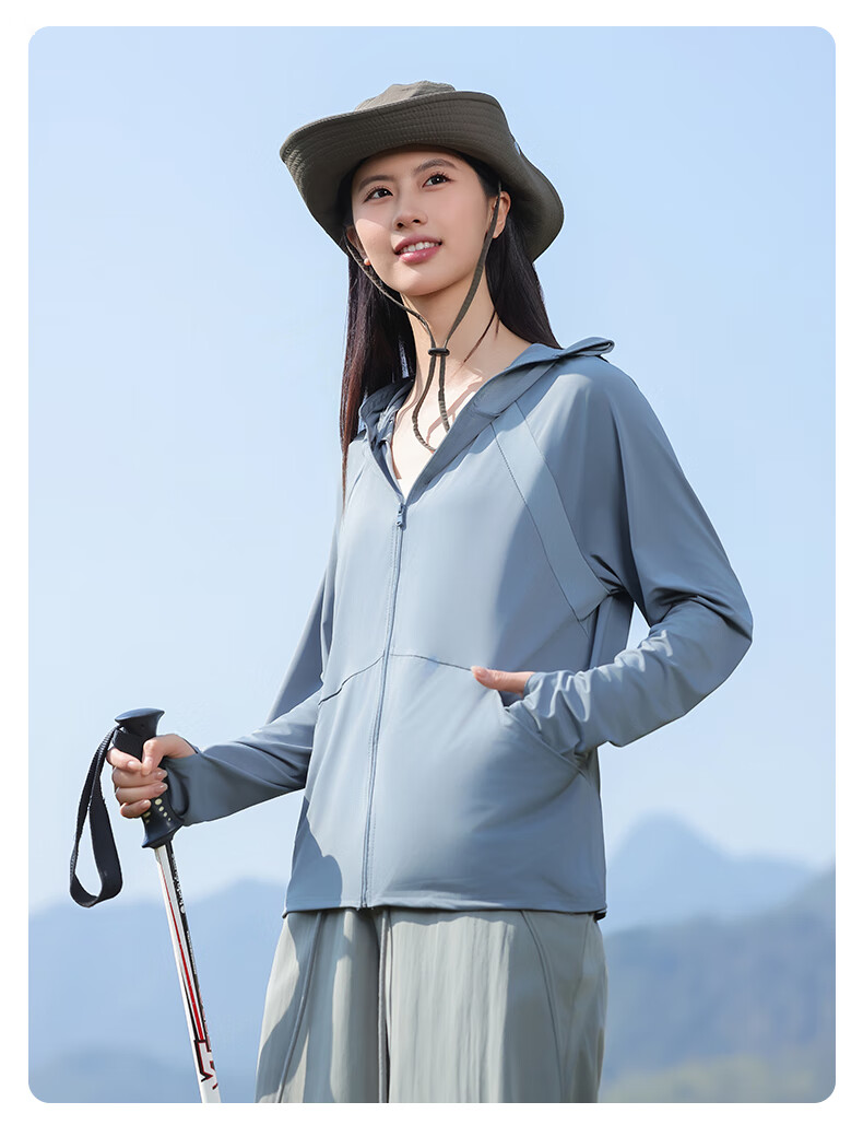 Combo Summer New Self-Operated Women's Sun Protection Jacket UV Protection Outdoor Breathable Thin Ice Silk Cycling Coat Sunproof Clothing 36