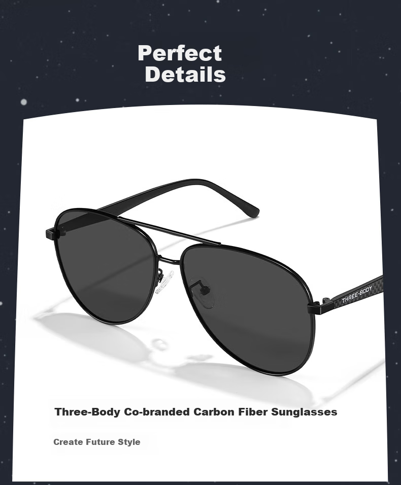 HLA [Three-Body Collaboration] Polarized Sunglasses, Carbon Fiber Sunglasses for Men, Driving-Specific Glasses, Birthday Gift 6