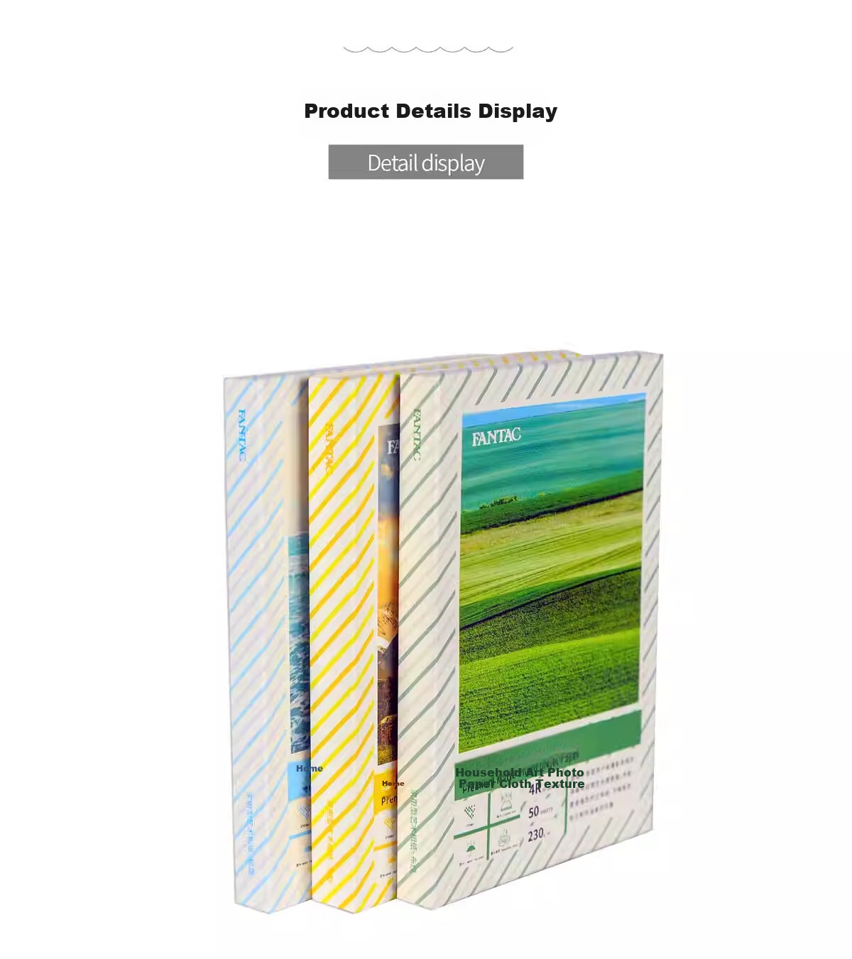 FANTAC Engraved Illustration Art Photo Paper A3 Hand-Drawn Portrait Photo Paper 210g Color Inkjet Printing Photo Paper, 20 Sheets Pack 9895-695 13