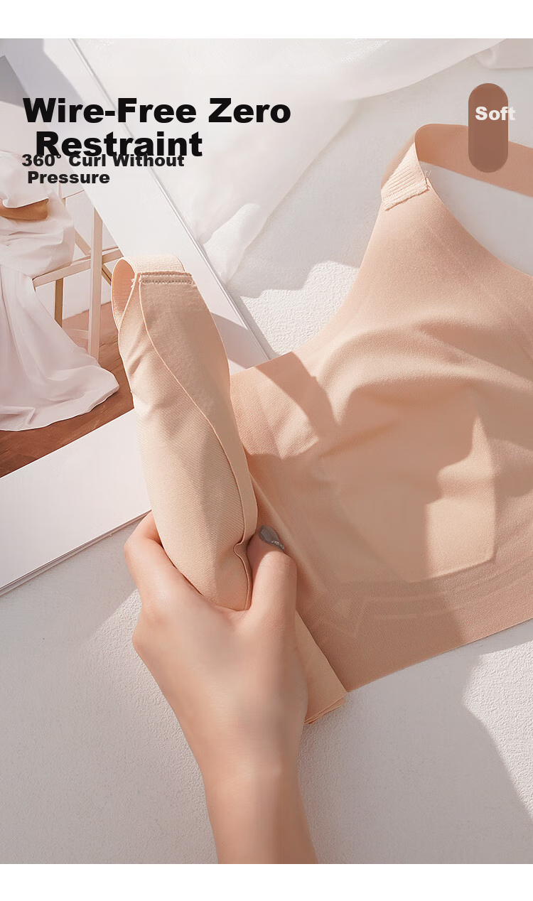 GRACEWELL Spring And Summer Large Bust Minimizer Rabbit Ear Cup Thin Bra for Women, High Side Support, Side Boob Control, Anti-Sagging, Wireless Brassiere 15
