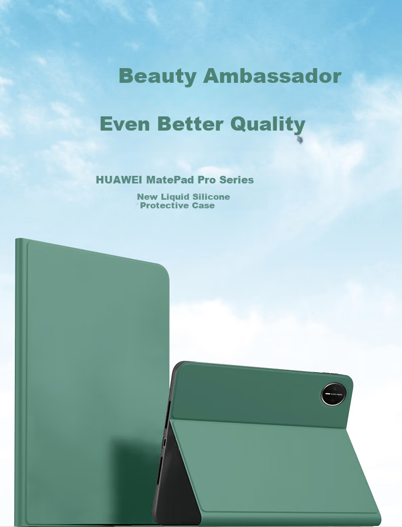 ALittleFlower [Over 300,000 Sold Online] Protective Case for Huawei MatePad Pro 13.2-Inch 2025/24 Model, Slim Full Coverage Shockproof Cover, Dark Night Gree 1