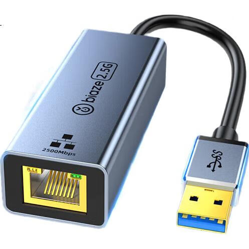 Внешняя сетевая карта BIAZE USB 2.5G Gigabit Ethernet RJ45, адаптер для Apple Mac Laptop, 2.5G