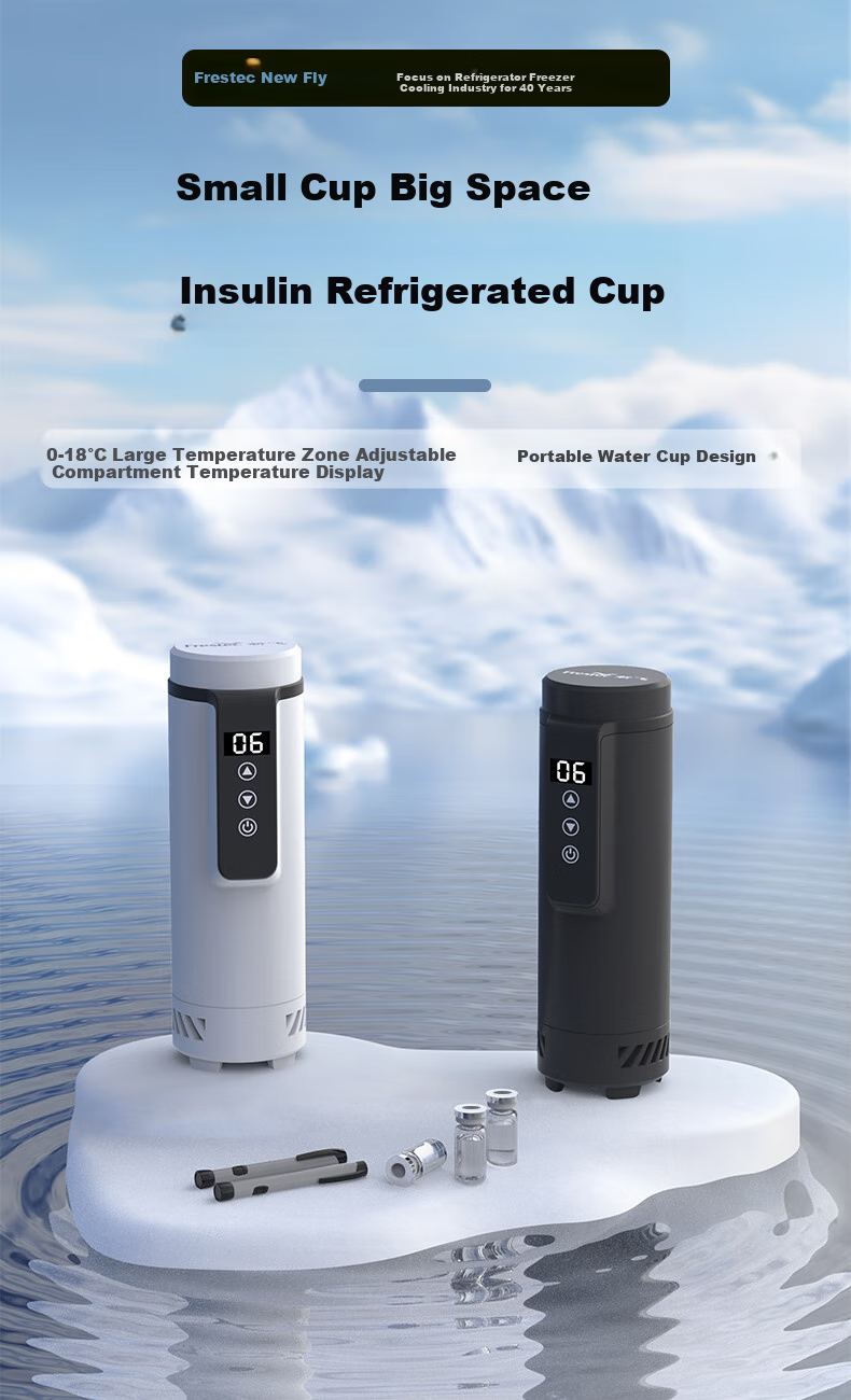 Xinfei (Frestec) Insulin Refrigerator Cup, Medicine Refrigeration Cup with Long-Lasting Battery Life for Car And Home Use, Constant Temperature, Lightweight And Portable Small Medicine Box 1