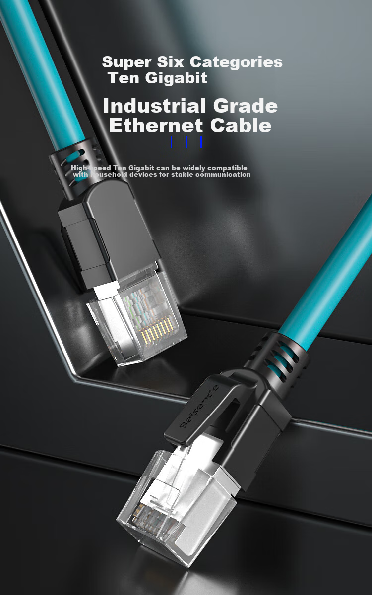 BOSENDE Cat6a Shielded High Flexible Patch Cable, 10 Gigabit Industrial Network Cable, Profinet EtherCat Ethernet Cable, BSD-CAT6A 3 Meters 1