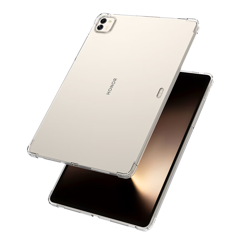 BIAZE Compatible with Honor MagicPad 3 2025 Model Protective Case, 13.3-Inch Honor Tablet Computer Cover, TPU Four-Corner Airbag Shockproof PB614-Transparent White