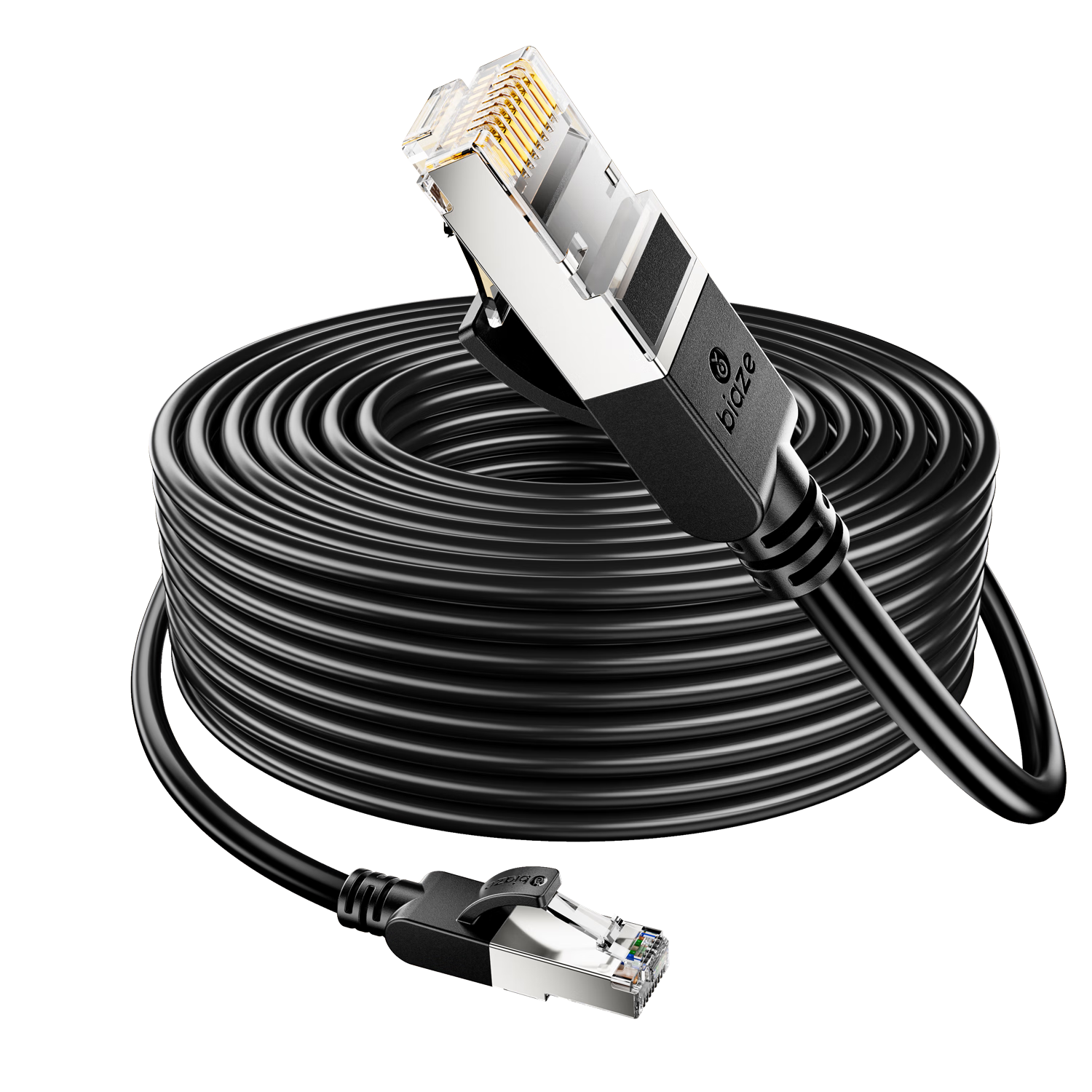 BIAZE Cat7 Ethernet Cable, 10 Gigabit Shielded Network Cable, Cat7 Shielded Computer Gaming Competition 8-Core Surveillance Pure Copper Twisted Pair Network Patch Cord, 5 Meters