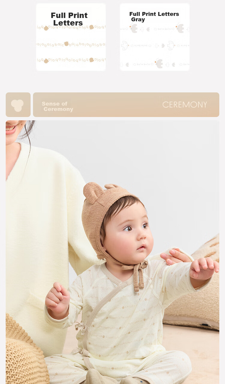 BALABALA BalaOne Newborn Clothes, Baby Romper, Infant Bodysuit, Onesie, Crawling Suit, Pure Cotton, Comfortable 9