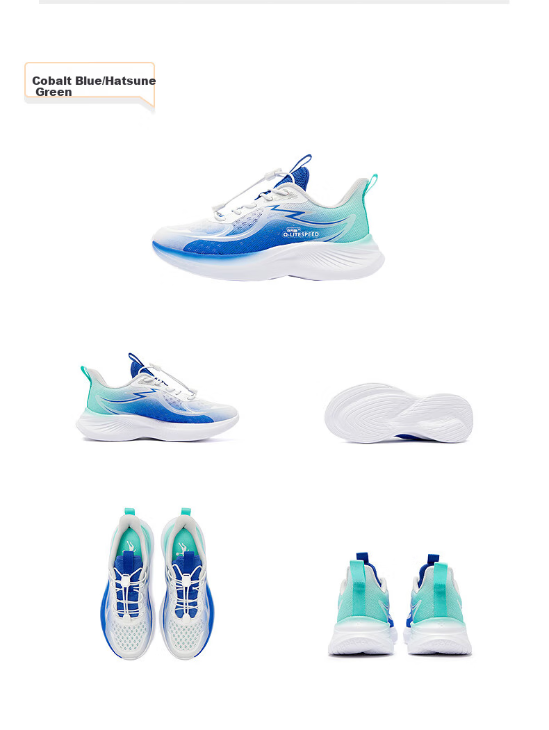 QIAODAN Children's Unisex Running Shoes, Big Kids Summer Sports Shoes, Cool Children's Sneakers, QIAODAN White/sun Orange, Size 37 15