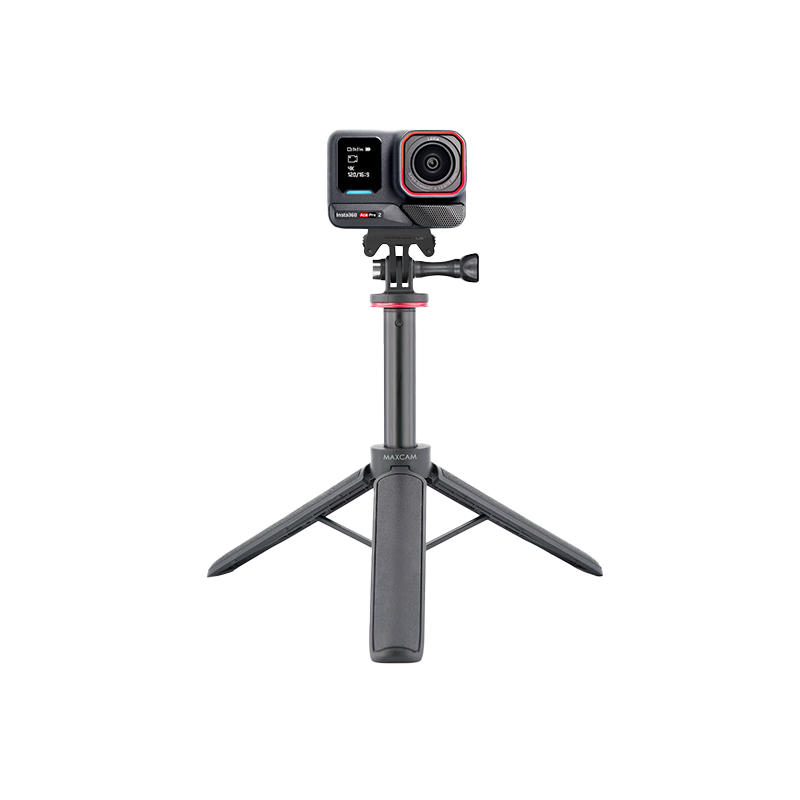 MAXCAM for Insta360 Ace Pro 2/1 Action Camera Mini Selfie Extension Rod Portable Tripod Vlog Desktop Stand Accessory