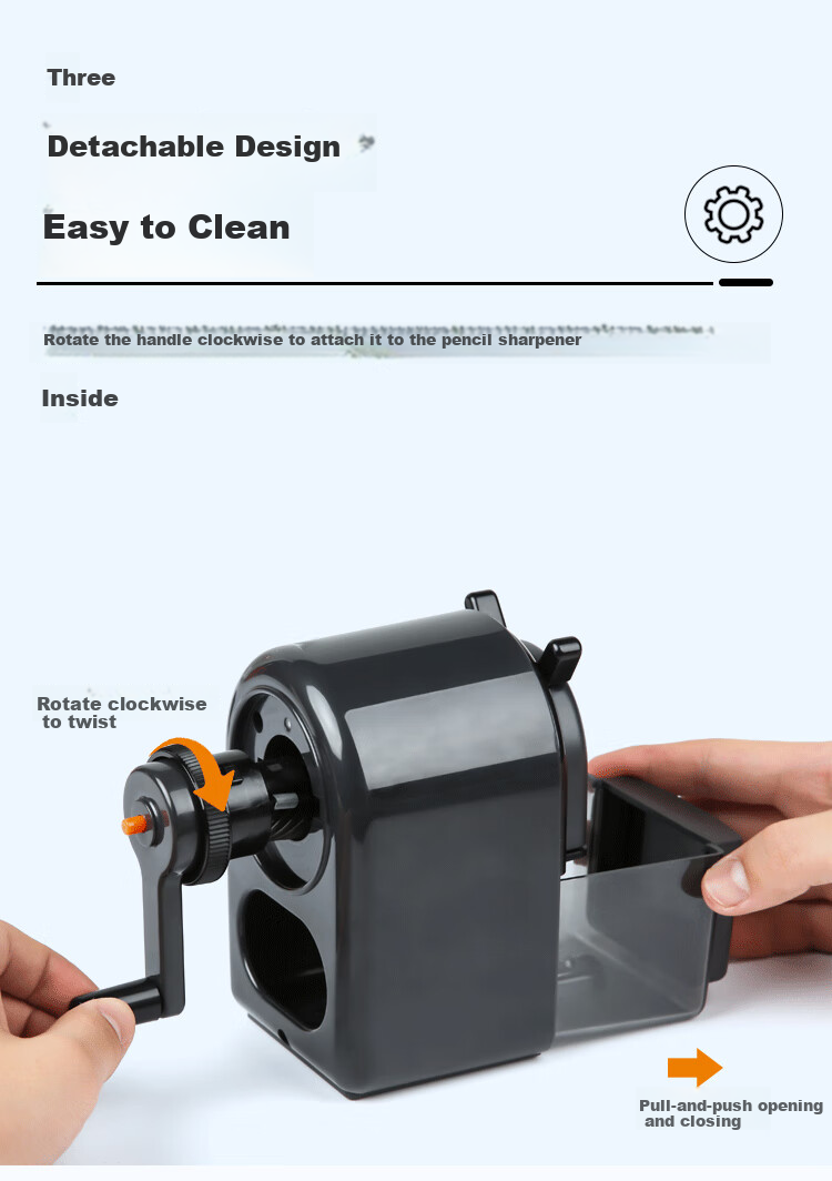 Uni Mitsubishi KH-20 Hand-Crank Pencil Sharpener, Manual Pencil Sharpener for Art Students, Adjustable Thickness, Red 6