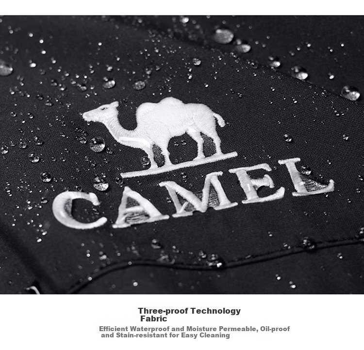 CAMEL Outdoor Three-In Jacket for Men with Fleece Inner Layer, Windproof And Waterproof Coat, Mountaineering Wear A14CA18671 23