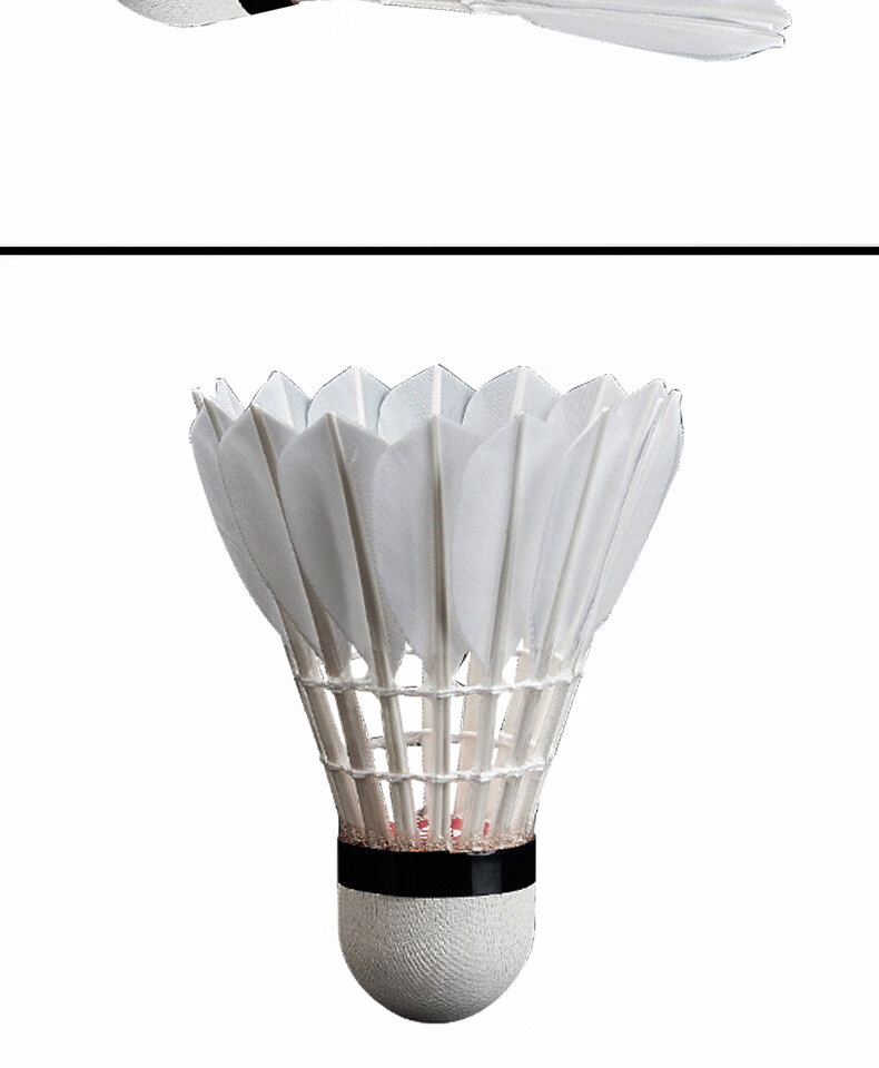 KUMPOO Feather Badminton Shuttlecocks Durable Stable Flight Tournament Grade Training Competition Goose Feathers 12-Pack K+90 Speed 77 13