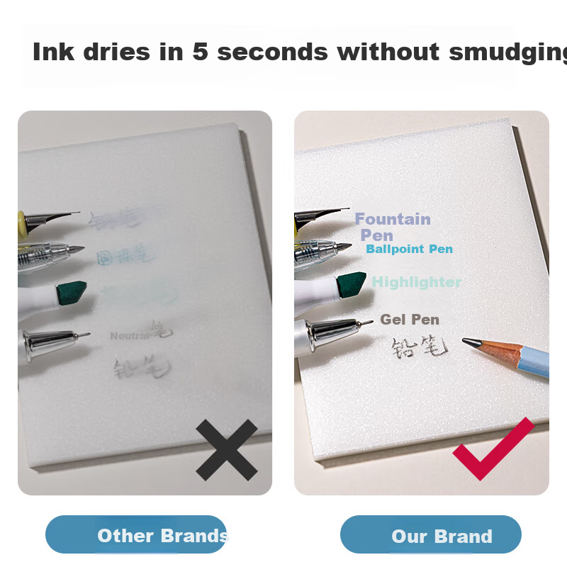 Deli 50 Sheets Transparent Sticky Notes, 76*101mm Memo Pad, Reusable Sticky Notes, Office Supplies, BT466