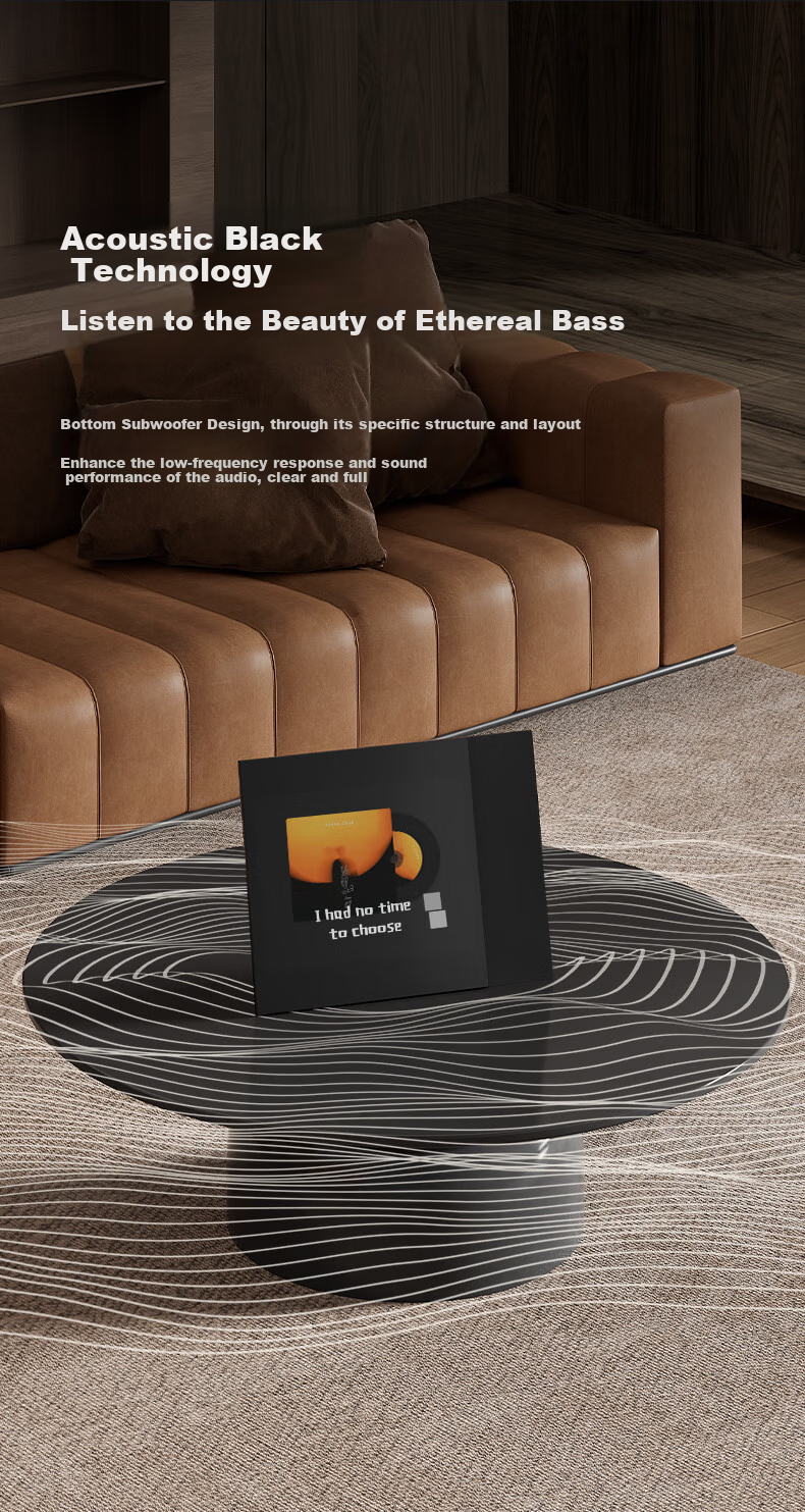 ART'MASTER Mood S Album Lyrics Audio Vinyl Subtitle Desktop Bluetooth Speaker for Home Living Room Bedroom Audio Smart Home Birthday Gift 8