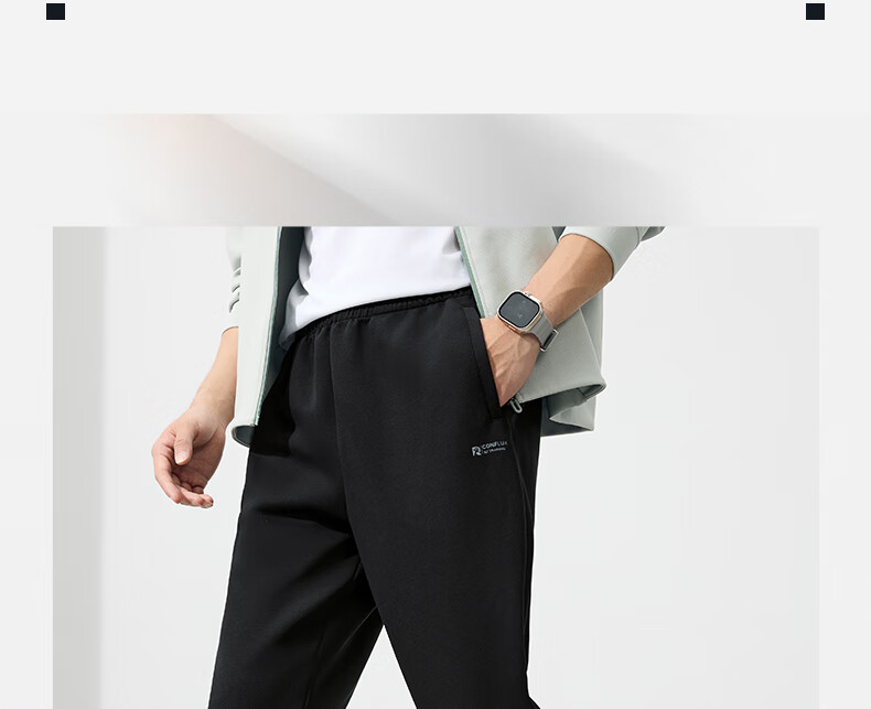 361° Men's Autumn and Winter New Sports Pants Loose Fit Running Casual Five-Minute Straight Pants 652534708-3 14