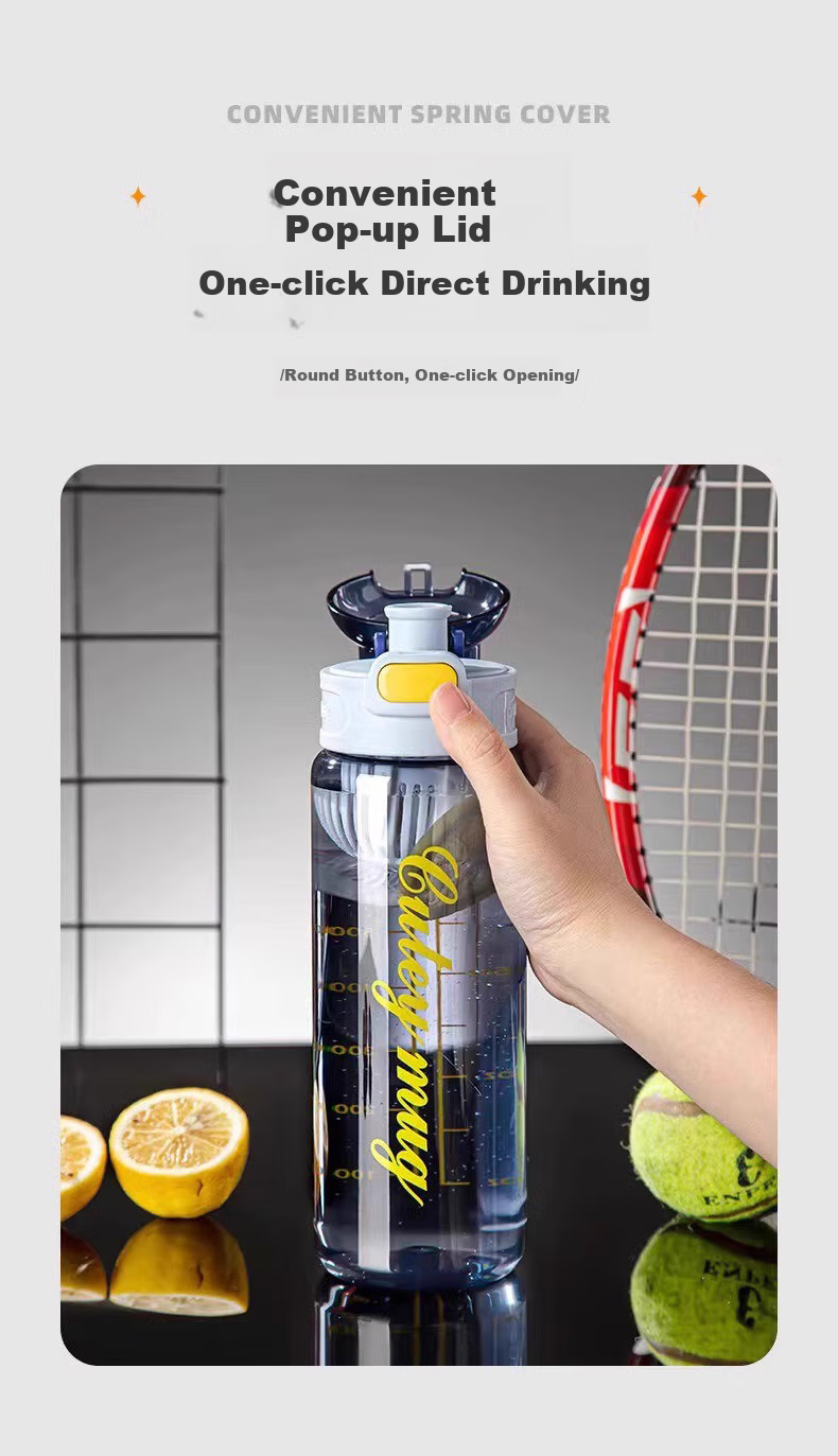 Chayan Sports Water Bottle, Large Capacity, for Men And Women, Outdoor Activities, Fitness, Summer Use, Portable Water Jug for Students, 850ml 2