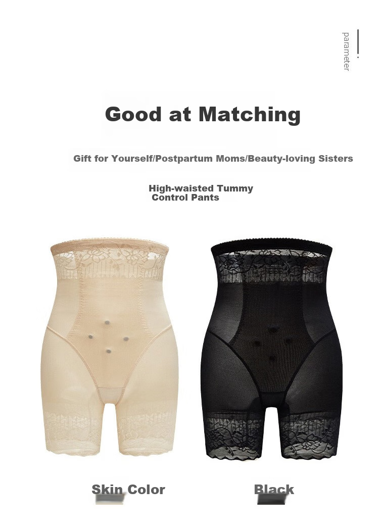LangSha High-Waisted Tummy Control Shapewear Panties for Women, Postpartum Body Shaping, Waist Cincher, Butt-Lifting, Body Shaping Underwear, Safety Shorts, Black, L 15