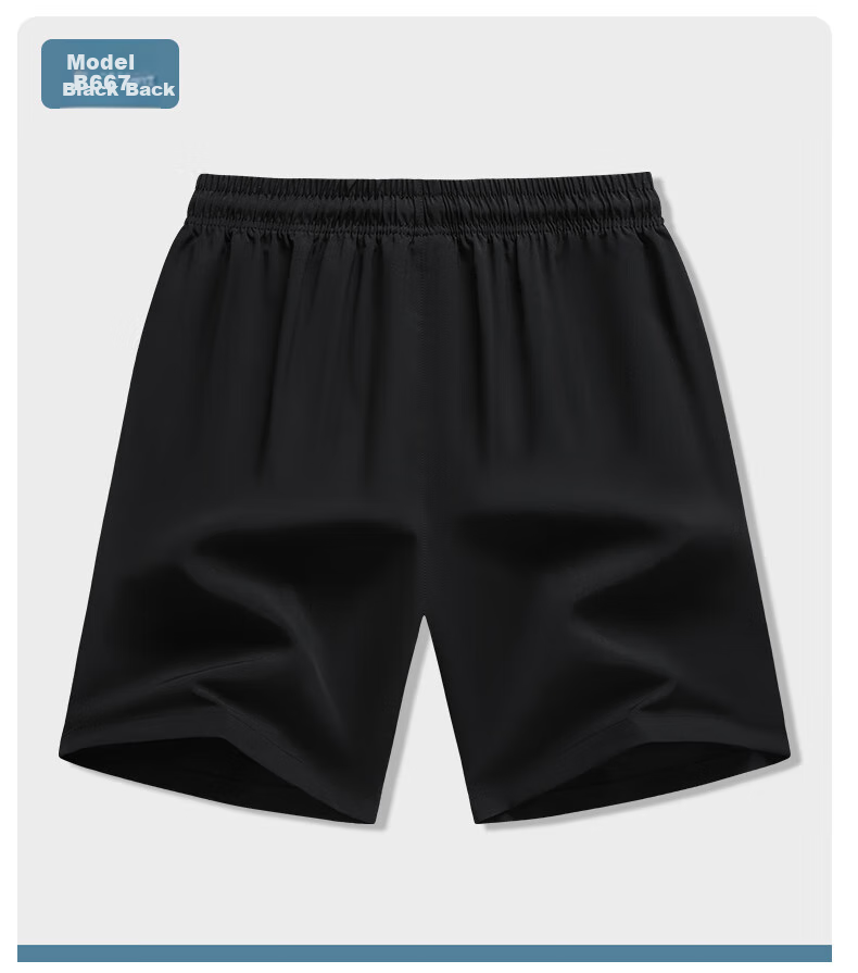 Jeanswest Men's Shorts, Trendy Summer Ice Silk Pants, Breathable Quick-Dry Sports Casual Five-Point Shorts, Running Pants, Beach Shorts for Me 9
