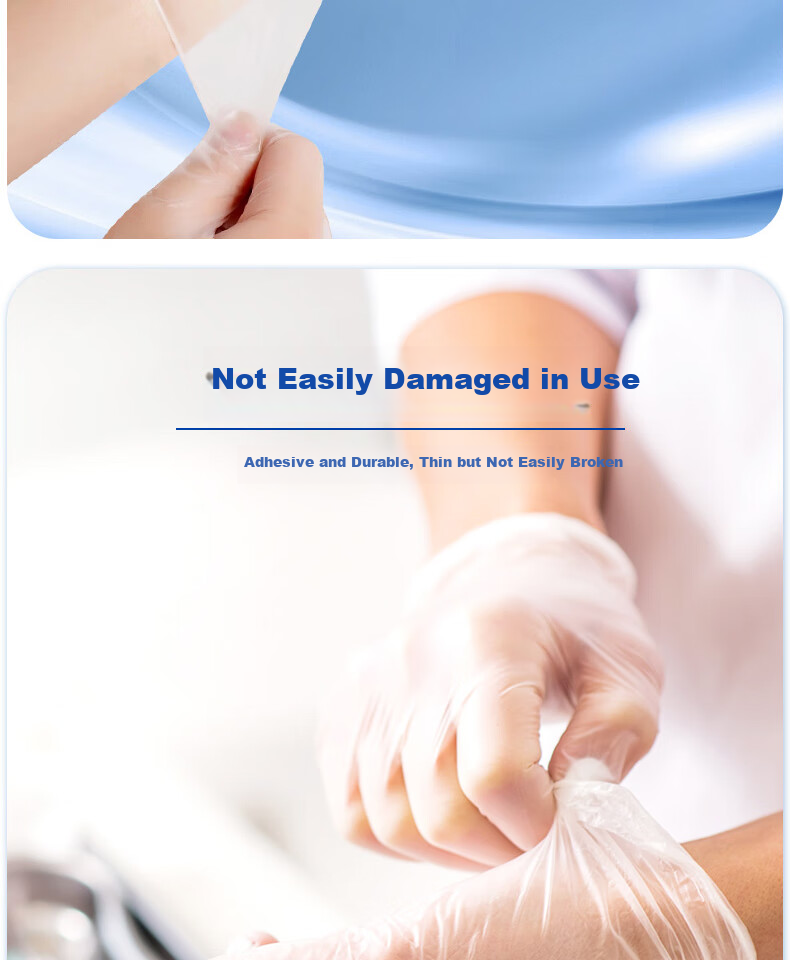 INTCO Disposable PVC Gloves, Household Cleaning Dishwashing Gloves, Thickened And Durable, 50 Pieces/box, XL Size 3