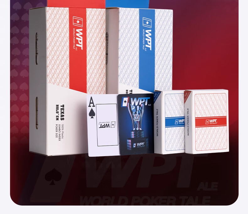 BR WPT Poker Playing Cards Plastic Tournament Professional PVC Waterproof Durable Matte 10 Decks 13
