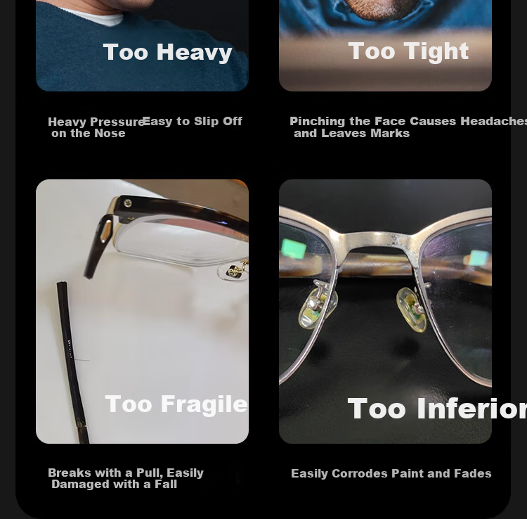 LOHO Thin Steel Series | Ultra-Light Myopia Glasses, Brow Frame Semi-Rimless, Blue Light Blocking, Professional Prescription Available, Men's Eyeglasses 3